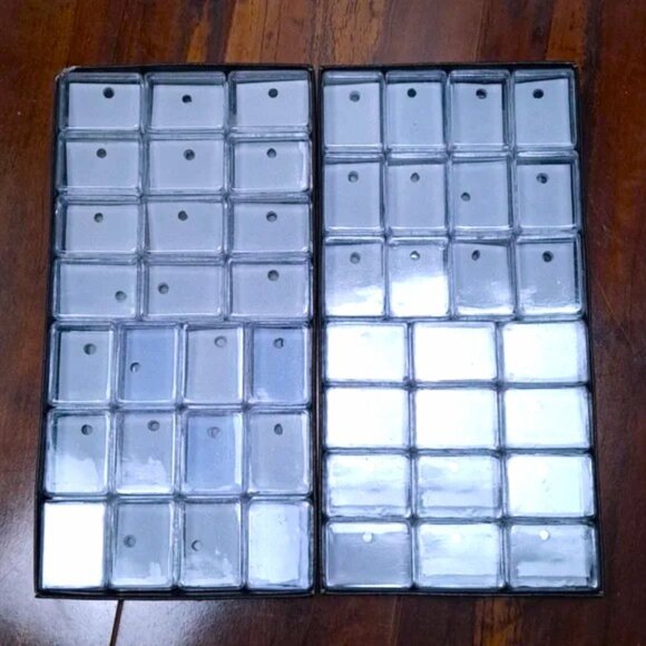 48 Jewelry Mini Clear Plastic Storage Box Gemstone Organizer - Picture 1 of 6